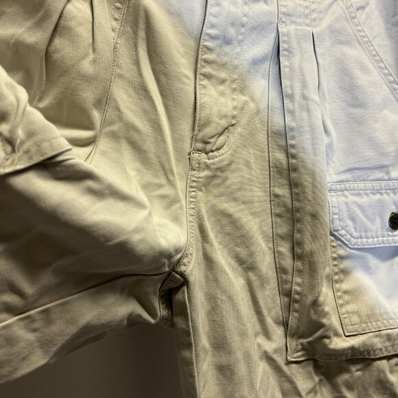 VTG Eddie Bauer Khaki Slacks Side Pockets and Hand Pockets 100% Cotton - Picture 6 of 10